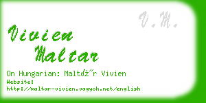 vivien maltar business card